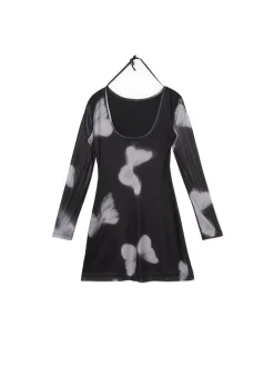 Cropp Sukienki, Kombinezony*Sukienka mini z siateczkowymi panelami