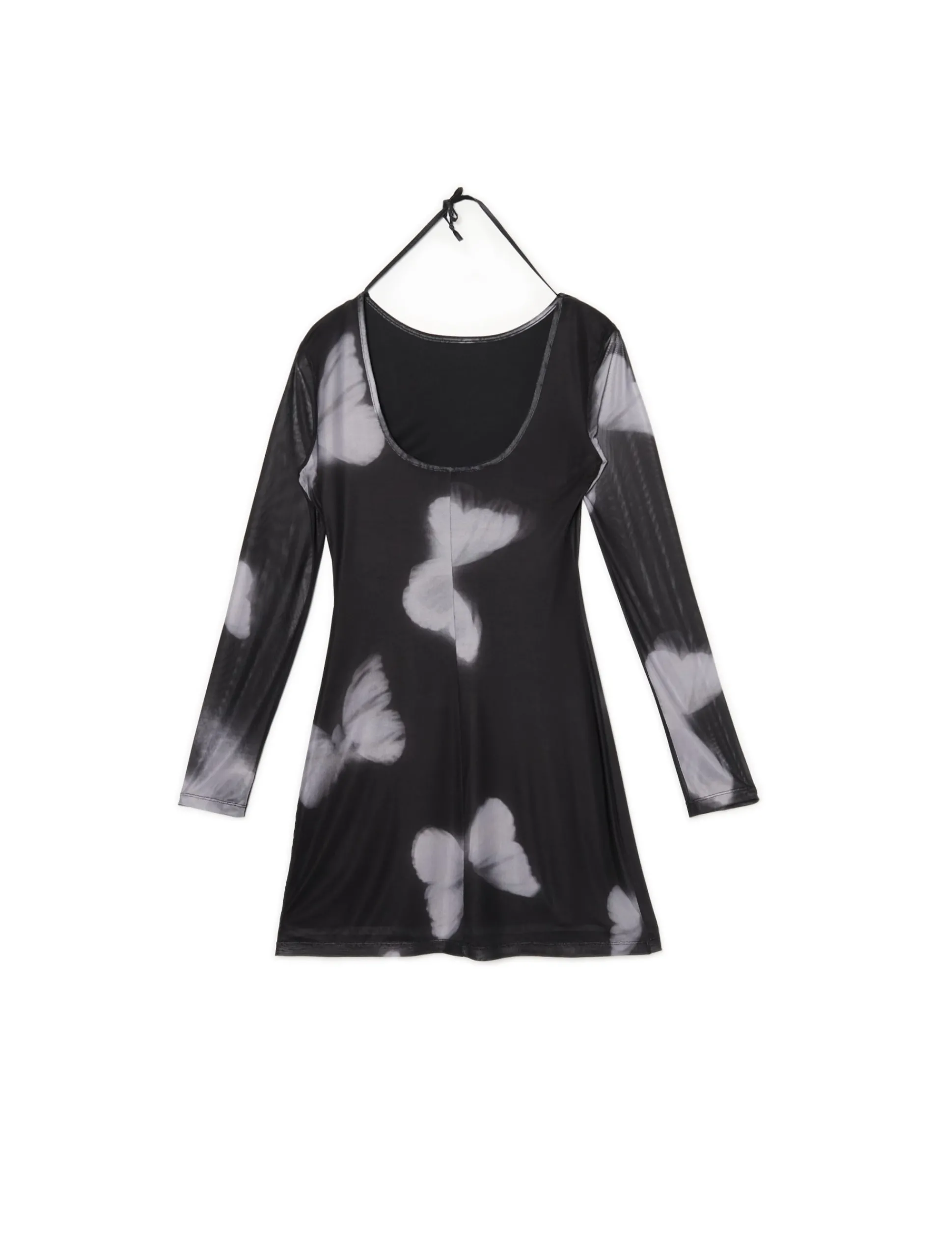 Cropp Sukienki, Kombinezony*Sukienka mini z siateczkowymi panelami