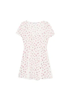 Cropp Sukienki, Kombinezony*Sukienka mini z wiskozy w kwiaty