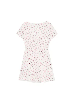 Cropp Sukienki, Kombinezony*Sukienka mini z wiskozy w kwiaty