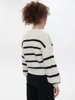 Cropp Swetry*Sweter w czarne paski