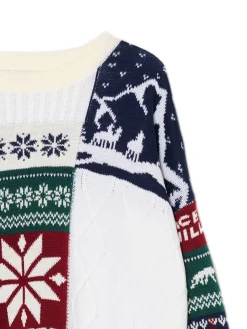 Cropp Ubrania Świąteczne|Swetry*Sweter z zimowym motywem