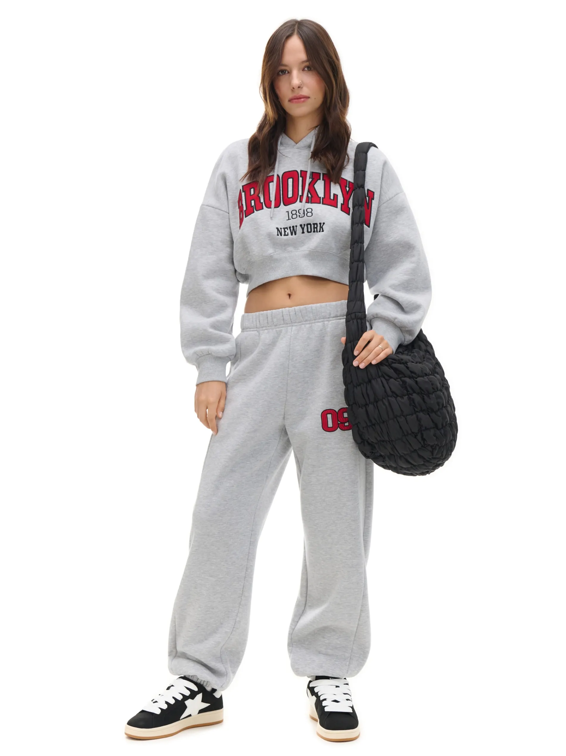 Cropp Bluzy|Sety*Szara bluza crop