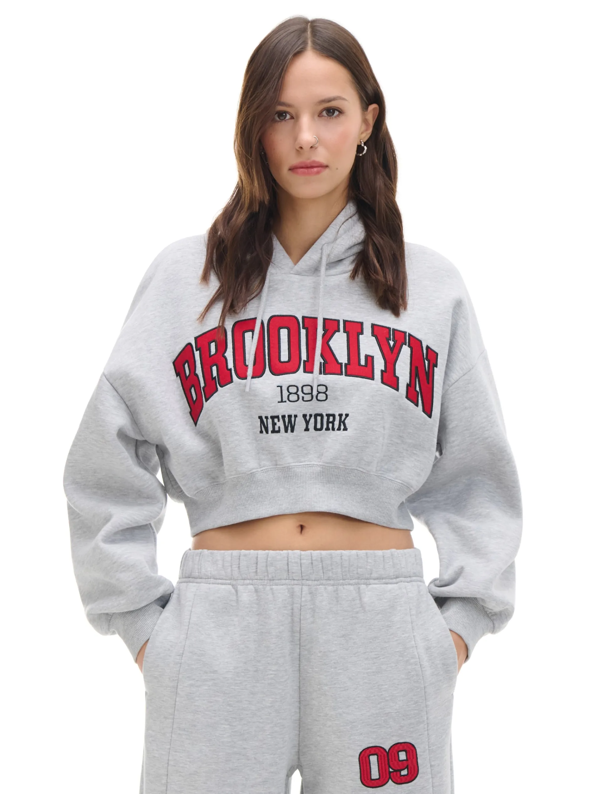 Cropp Bluzy|Sety*Szara bluza crop