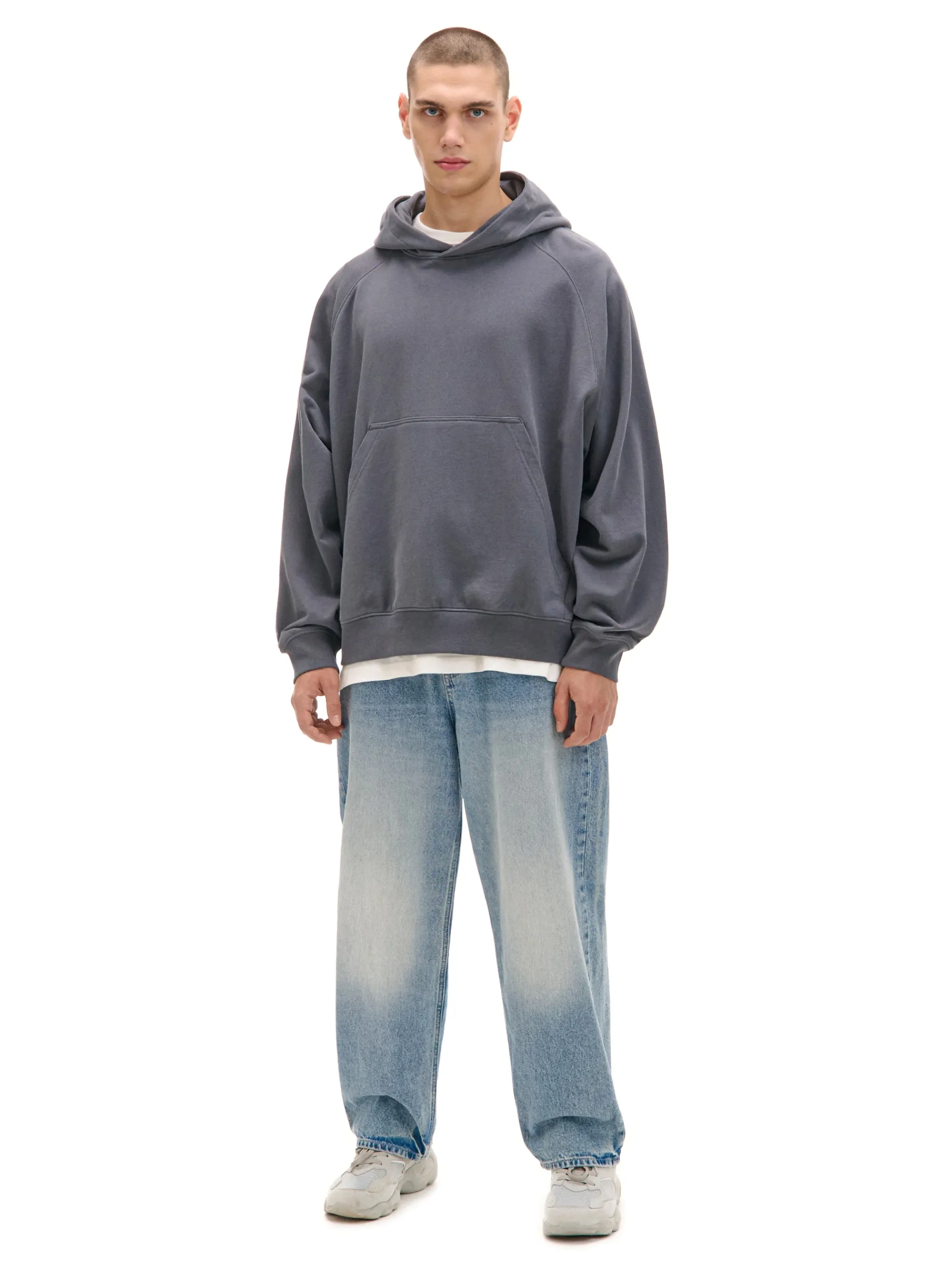 Cropp Bluzy|Sety*Szara bluza oversize z kapturem