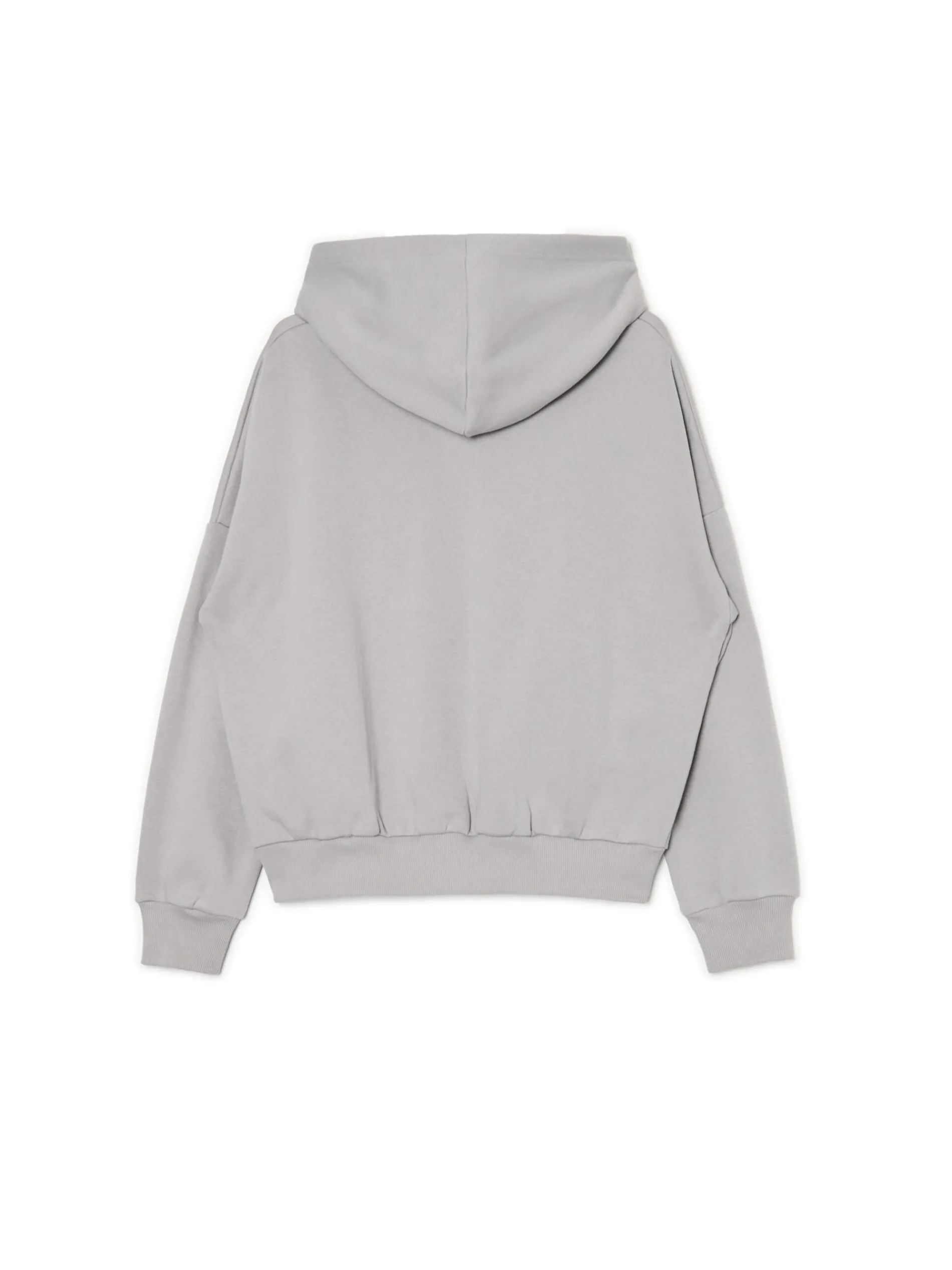 Cropp Bluzy*Szara bluza z kapturem i nadrukiem