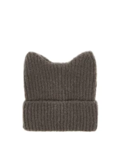 Cropp Czapki*Szara czapka z kocimi uszkami