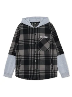 Cropp Koszule*Szara koszula z kapturem i kieszeniami