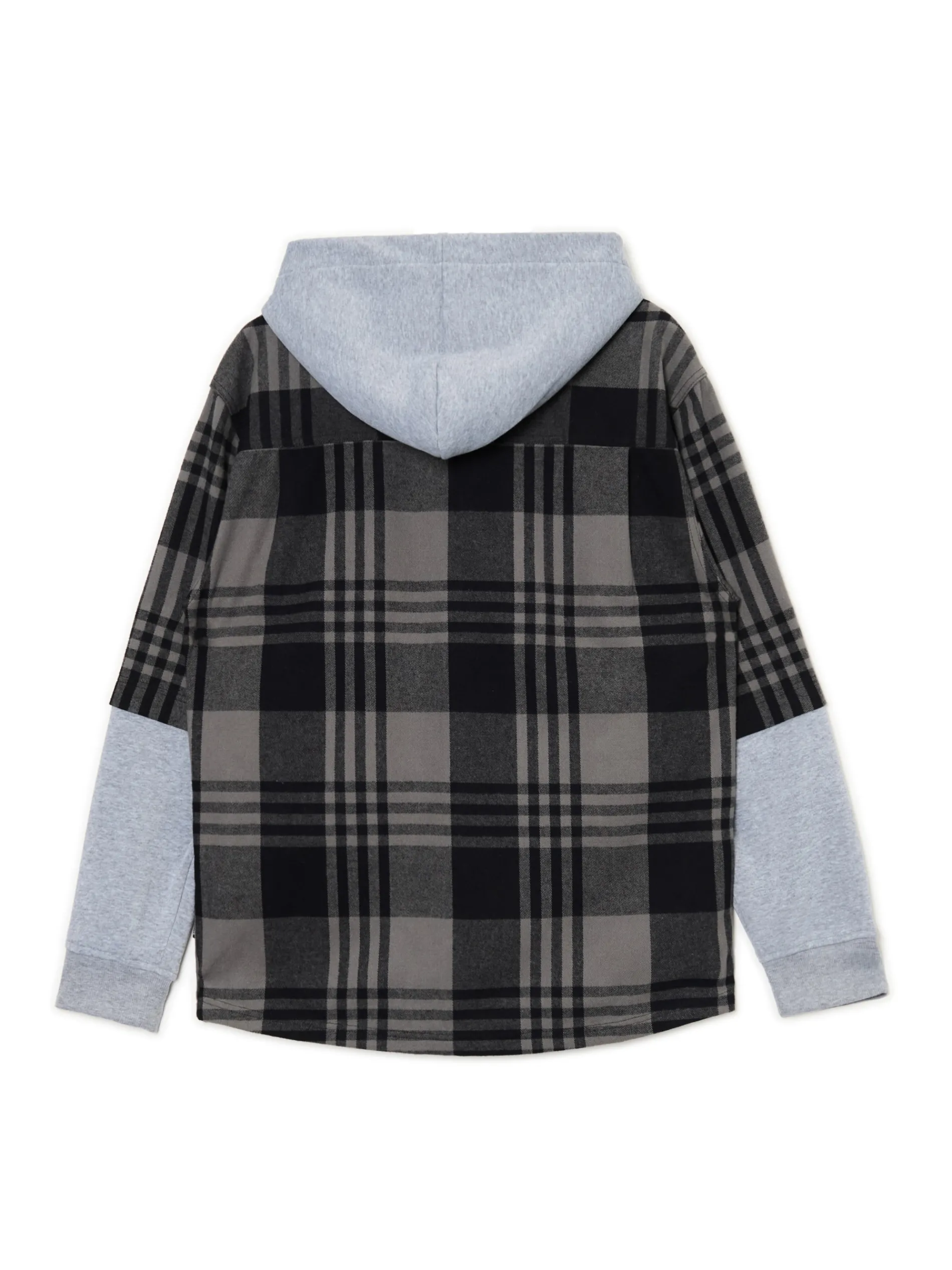 Cropp Koszule*Szara koszula z kapturem i kieszeniami