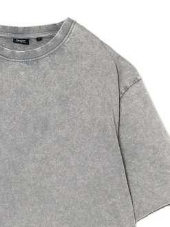 Cropp Koszulki*Szara koszulka acid wash