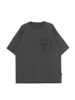 Cropp Koszulki*Szara koszulka z kieszenią