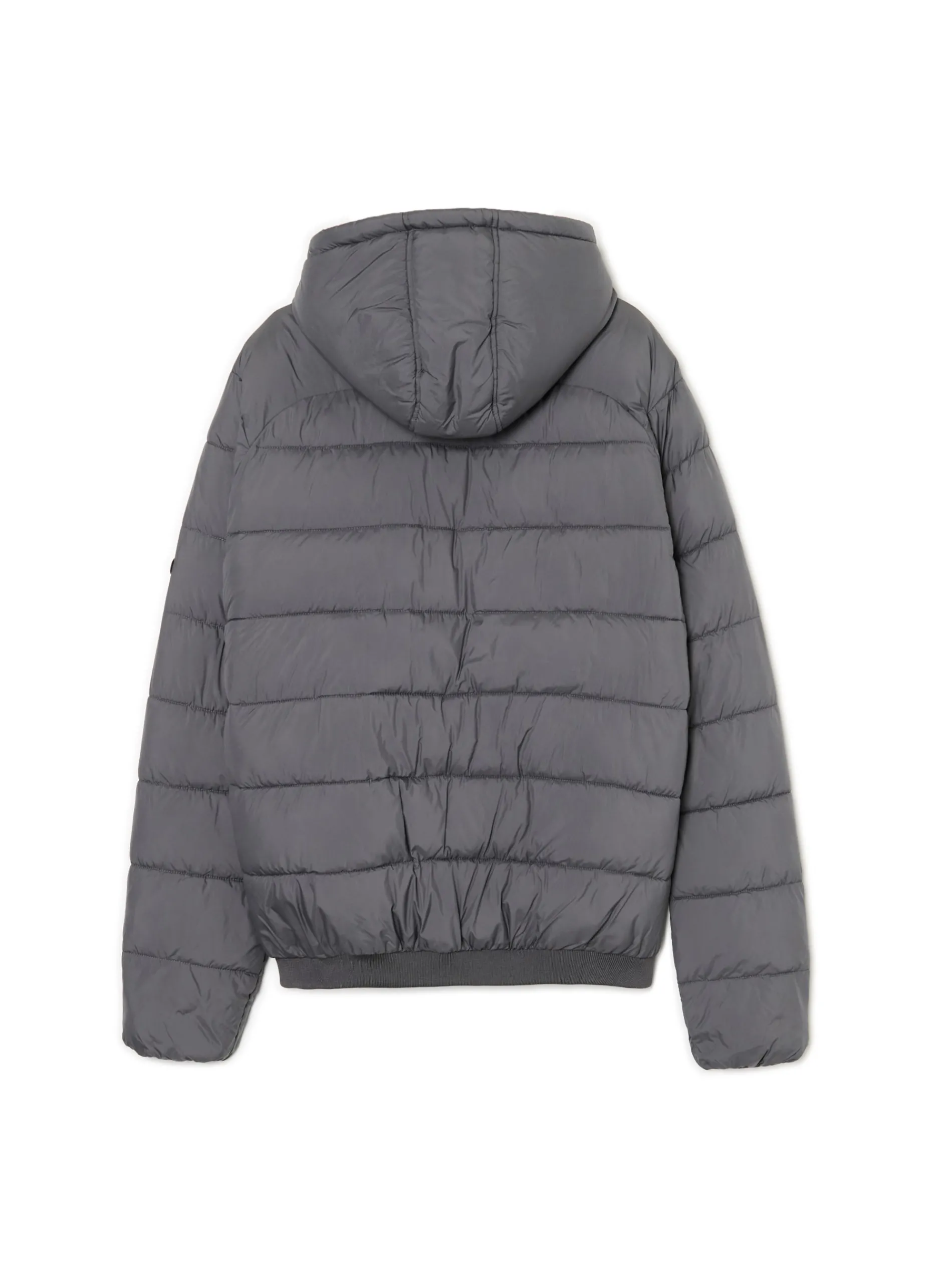 Cropp Kurtki Zimowe|Kurtki, Płaszcze*Szara pikowana kurtka z kapturem