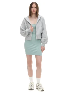 Cropp Bluzy*Szara rozpinana bluza z kapturem