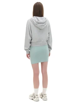 Cropp Bluzy*Szara rozpinana bluza z kapturem