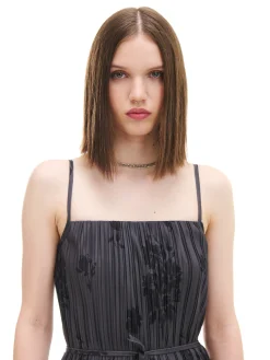 Cropp Sukienki, Kombinezony*Szara sukienka midi w kwiaty