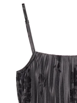 Cropp Sukienki, Kombinezony*Szara sukienka midi w kwiaty