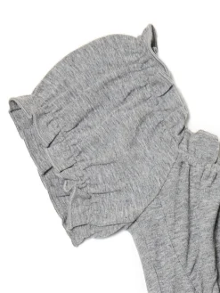 Cropp Sukienki, Kombinezony*Szara sukienka mini z krótkimi rękawkami