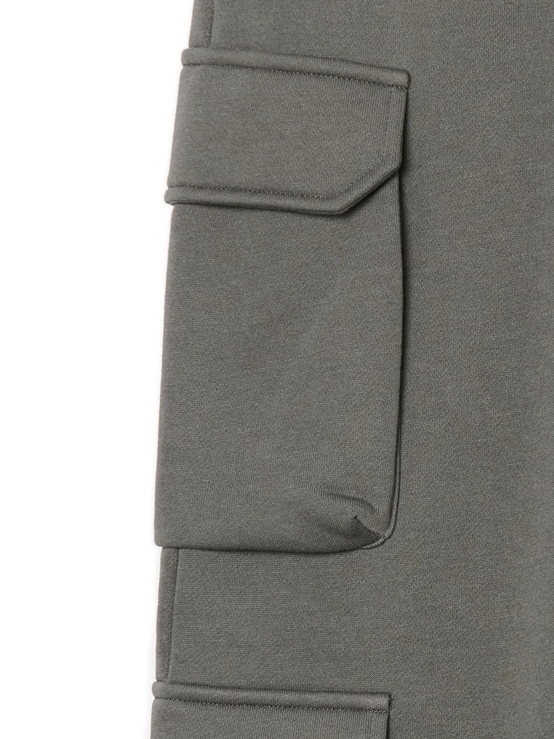 Cropp Spodnie*Szare dresowe joggery z kieszeniami cargo