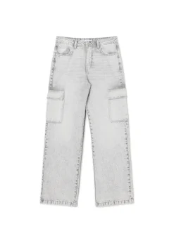 Cropp Jeansy*Szare jeansy baggy