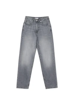 Cropp Jeansy*Szare jeansy mom z wysokim stanem