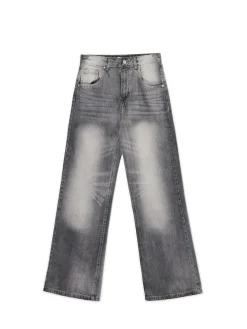 Cropp Jeansy*Szare jeansy retro wide leg