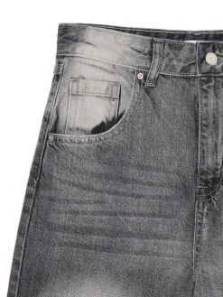 Cropp Jeansy*Szare jeansy retro wide leg