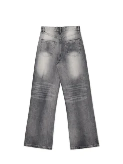 Cropp Jeansy*Szare jeansy retro wide leg