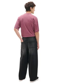 Cropp Jeansy*Szare jeansy skater z efektem sprania