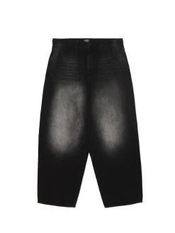 Cropp Jeansy*Szare jeansy skater z efektem sprania