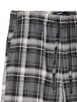 Cropp Spodnie*Szare spodnie baggy w kratę