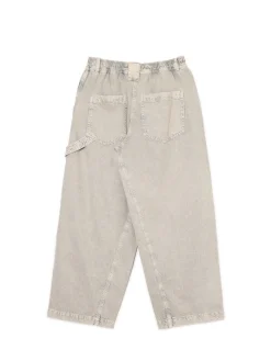 Cropp Spodnie*Szare spodnie baggy z wysokim stanem