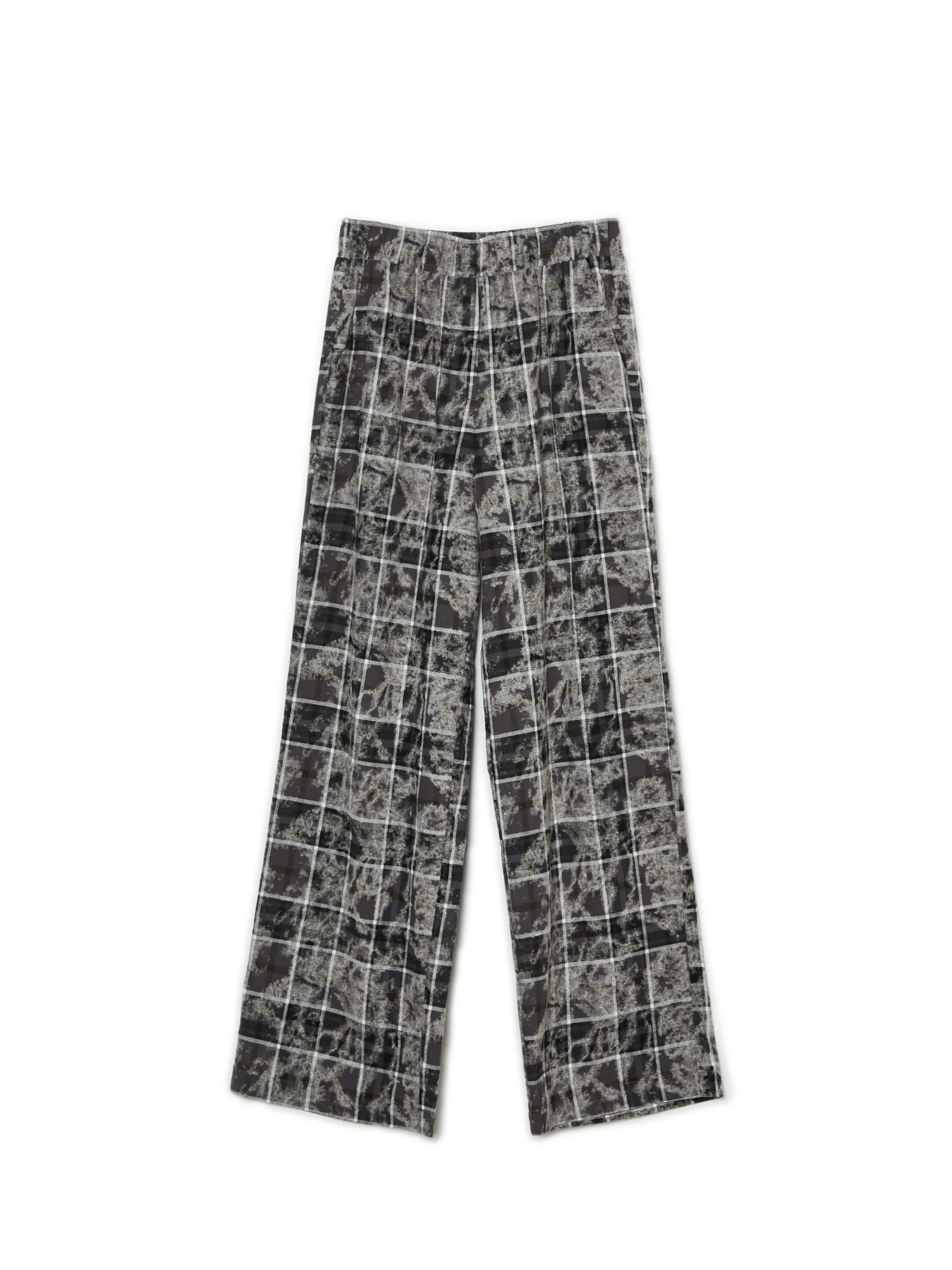 Cropp Spodnie*Szare spodnie w marmurkową kratę