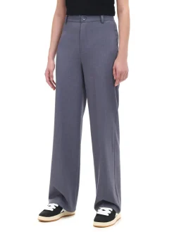 Cropp Spodnie*Szare spodnie z wysokim stanem