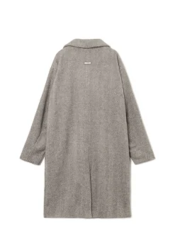 Cropp Kurtki Zimowe|Kurtki, Płaszcze*Szary płaszcz w jodełkę