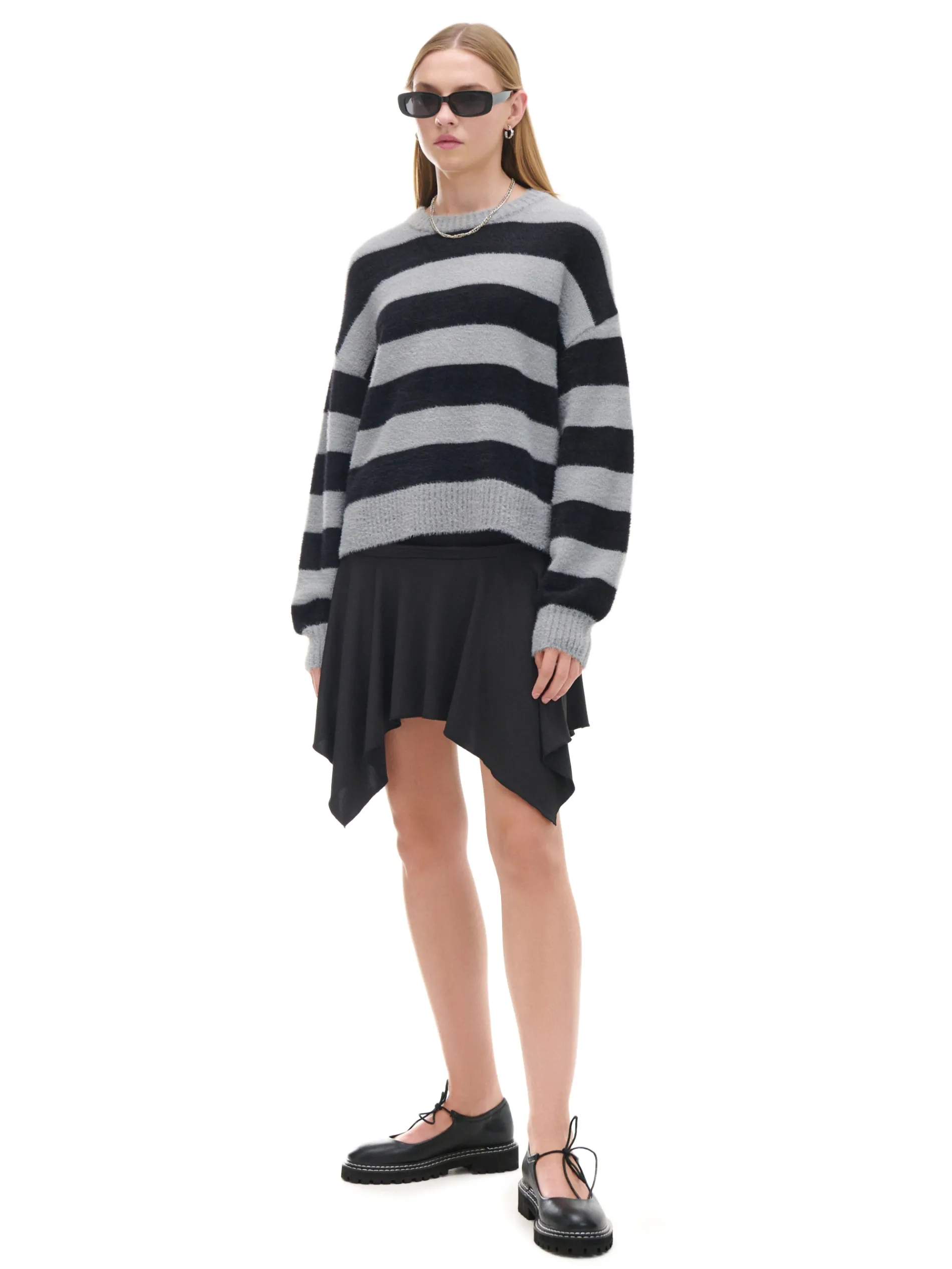 Cropp Swetry*sweter w czarne paski