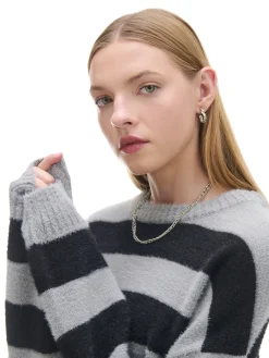 Cropp Swetry*sweter w czarne paski