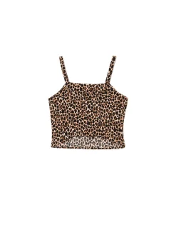 Cropp Koszulki, Topy*Top na ramiączkach w panterkę