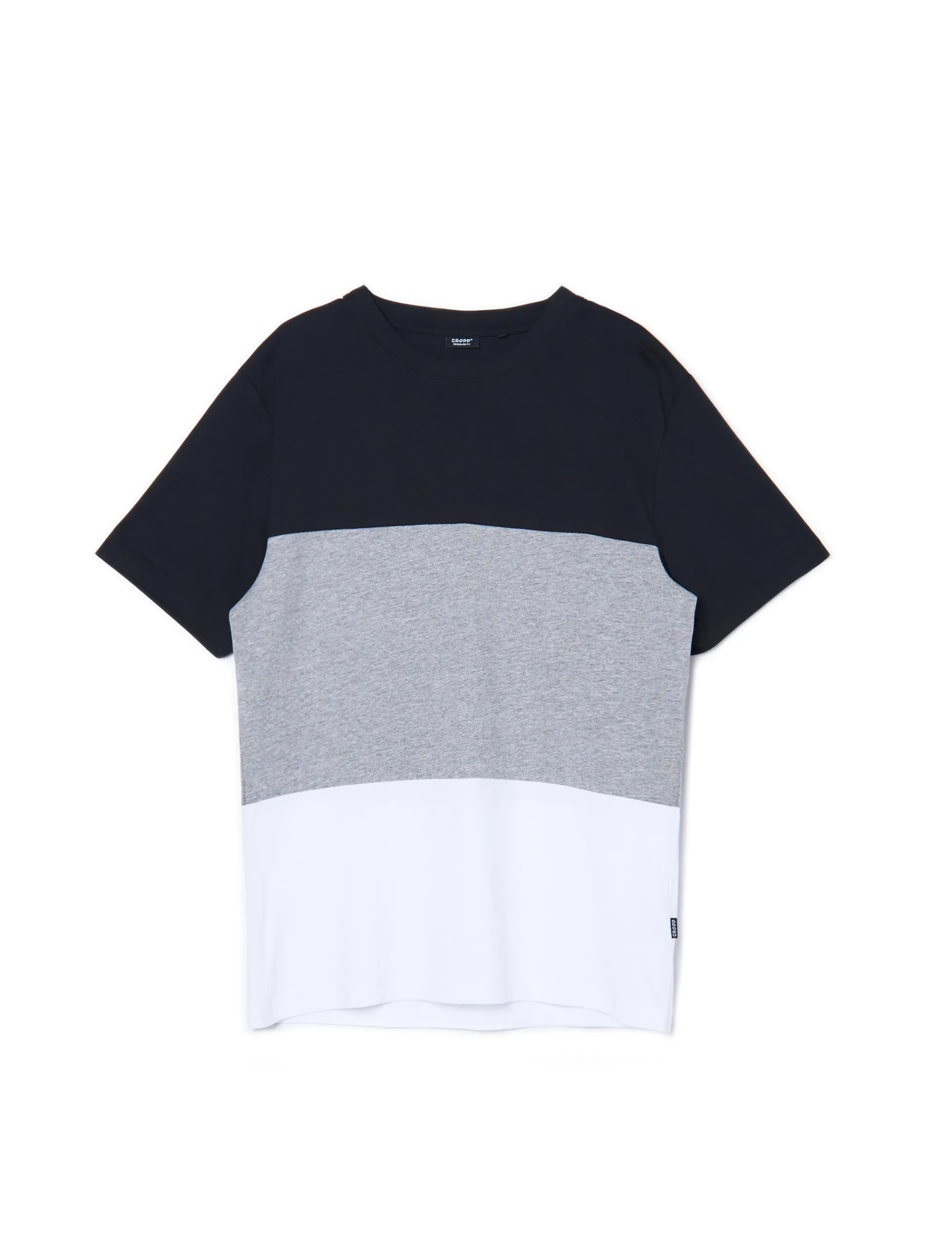 Cropp Koszulki*Trójkolorowa koszulka w pasy