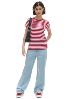 Cropp Koszulki, Topy*T-shirt w czerwono-białe paski