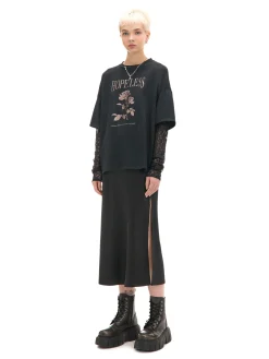 Cropp Koszulki, Topy*T-shirt z ażurowymi rękawami