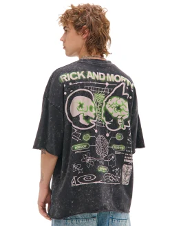 Cropp Koszulki*T-shirt z efektem sprania Rick i Morty