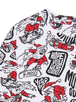Cropp Ubrania Świąteczne|Koszulki*T-shirt z mikołajowymi skaterami