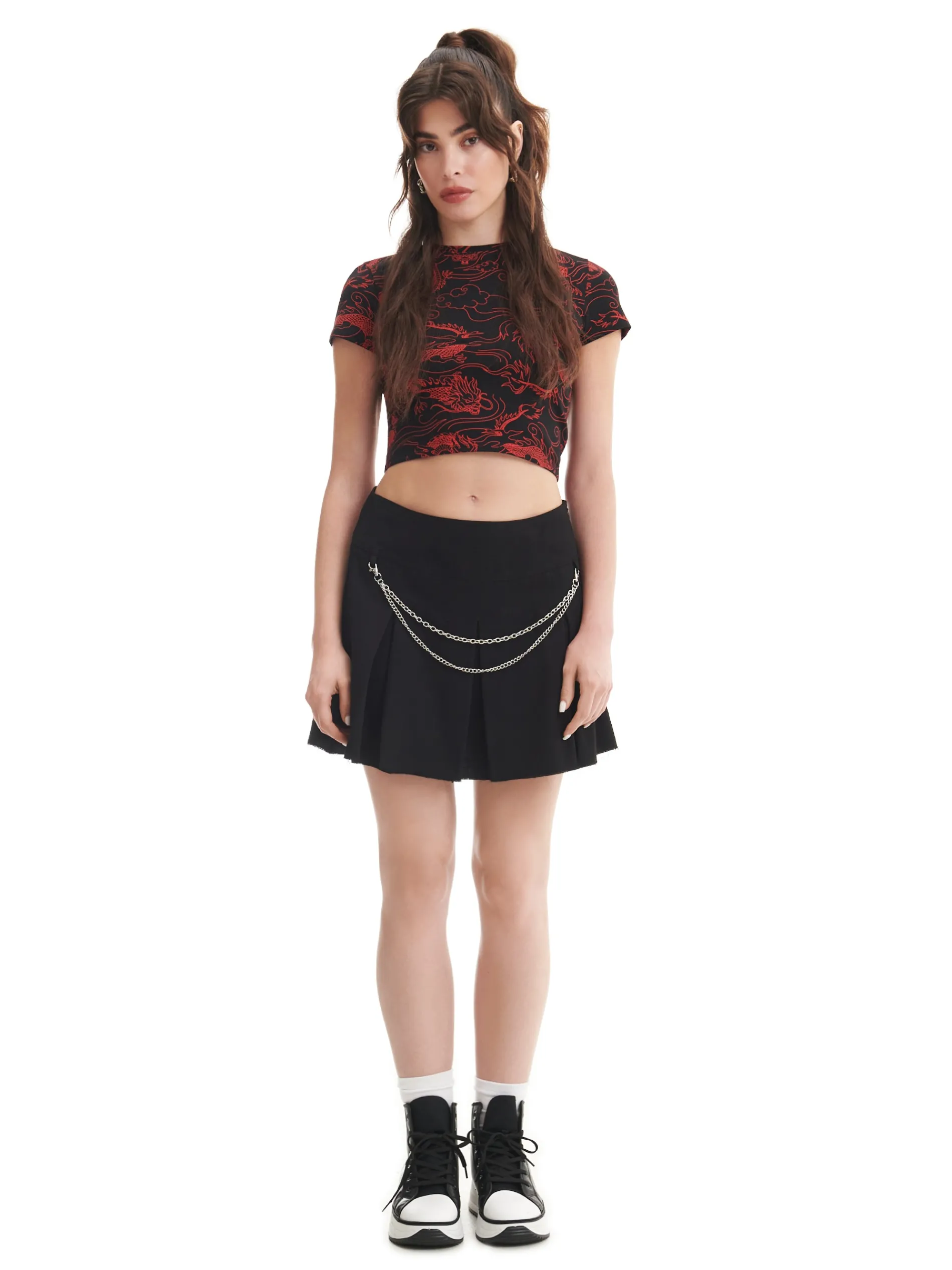 Cropp Koszulki, Topy*T-shirt z motywem smoków all over