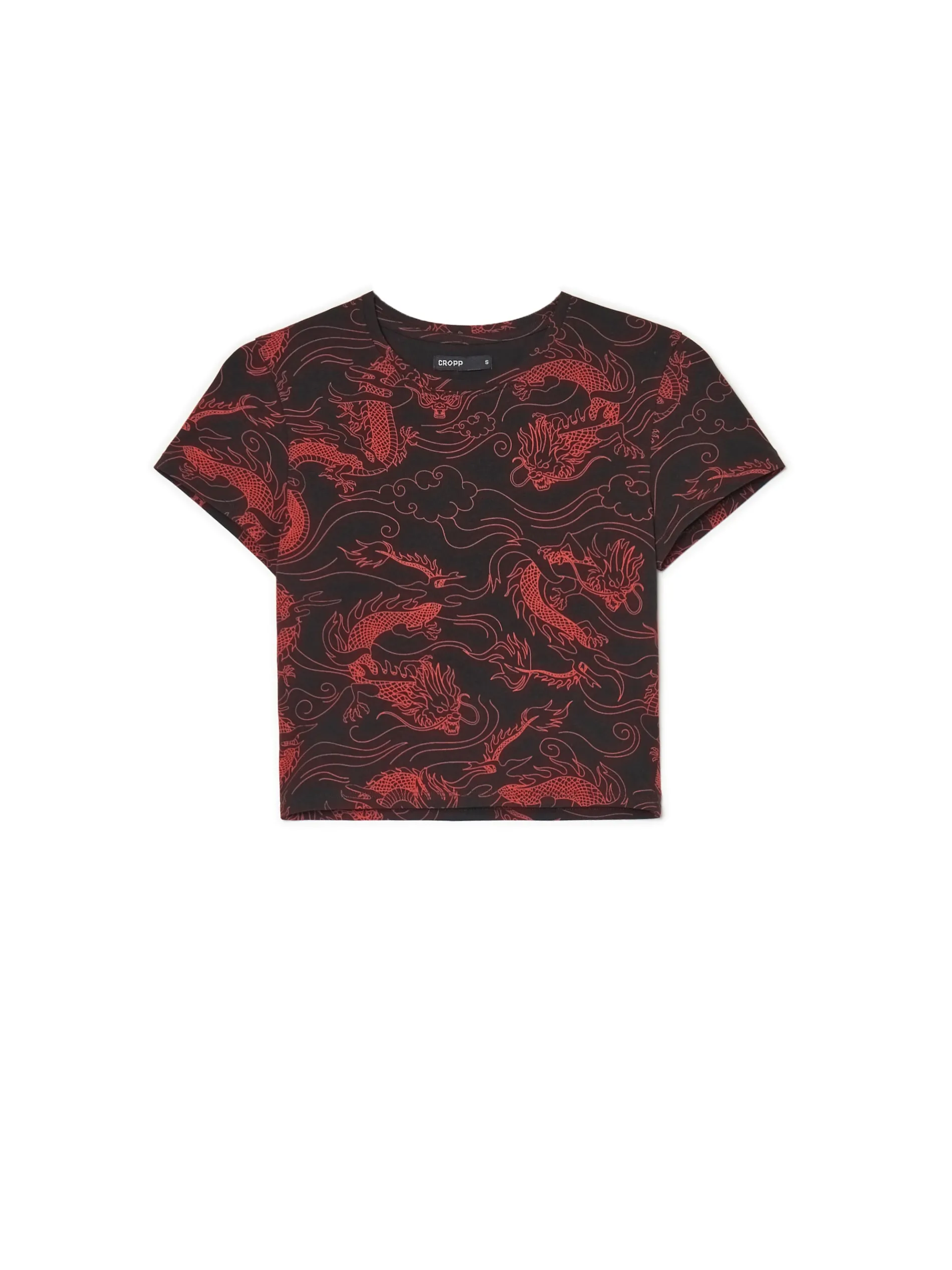 Cropp Koszulki, Topy*T-shirt z motywem smoków all over