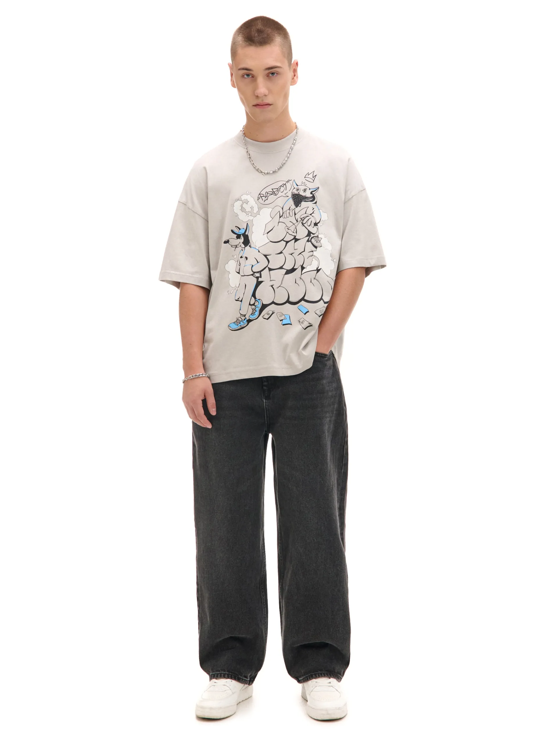 Cropp Koszulki*T-shirt z nadrukiem graffiti