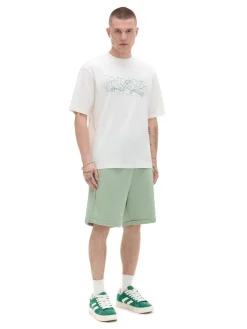 Cropp Koszulki*T-shirt z zielonym nadrukiem