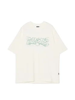 Cropp Koszulki*T-shirt z zielonym nadrukiem