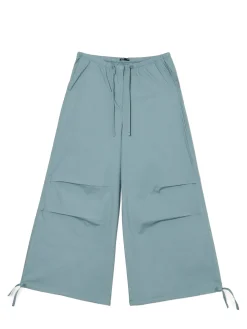 Cropp Spodnie*Turkusowe spodnie wide leg