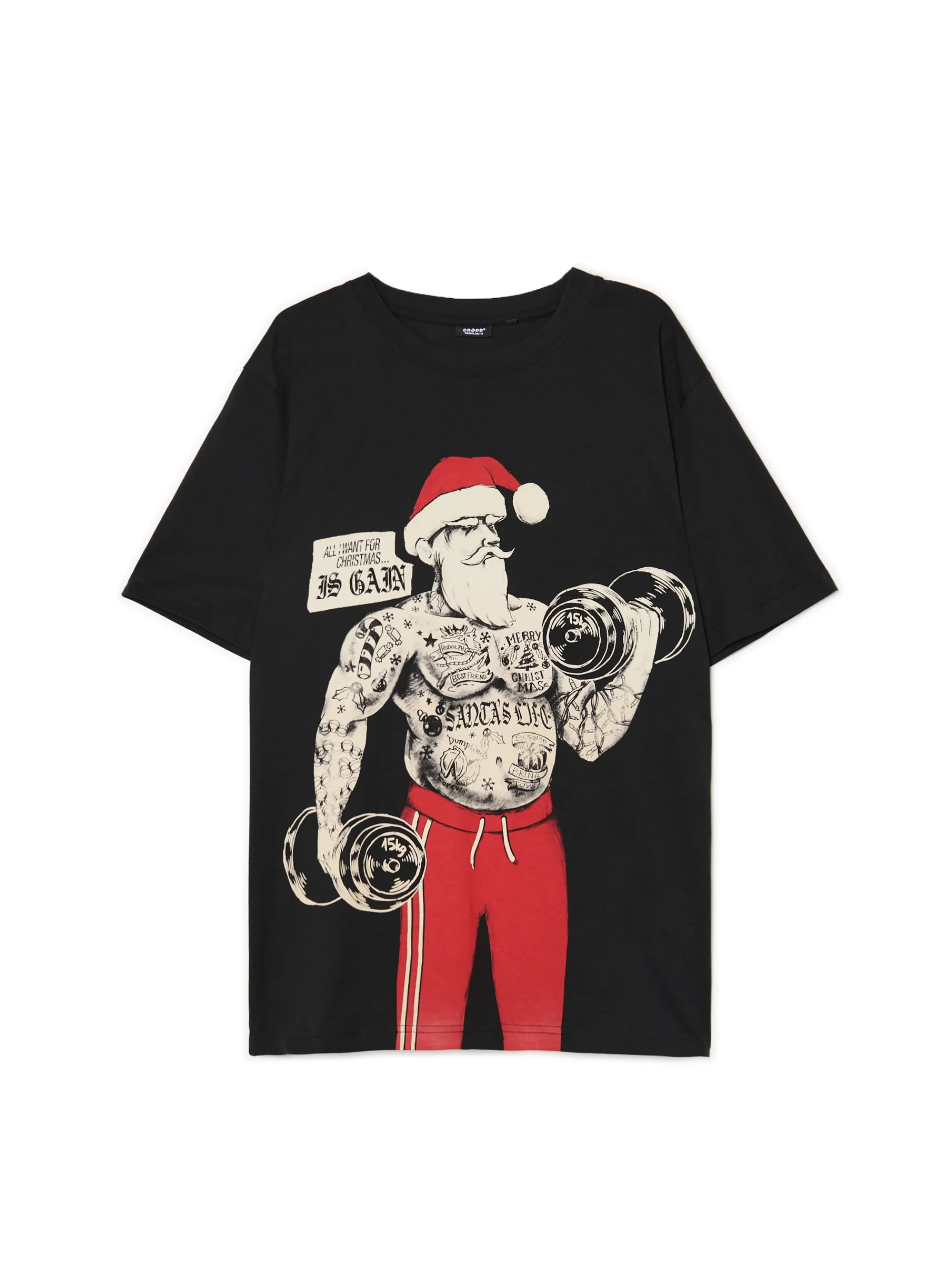 Cropp Ubrania Świąteczne|Koszulki*Świąteczny T-shirt z Mikołajem