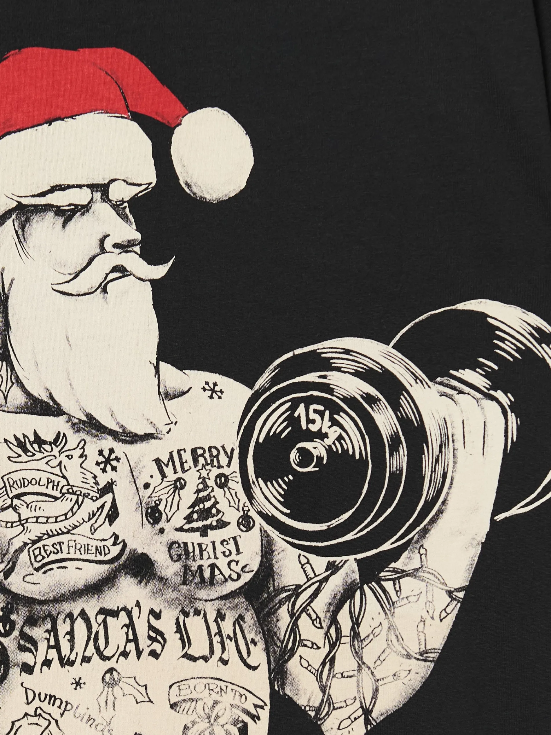 Cropp Ubrania Świąteczne|Koszulki*Świąteczny T-shirt z Mikołajem